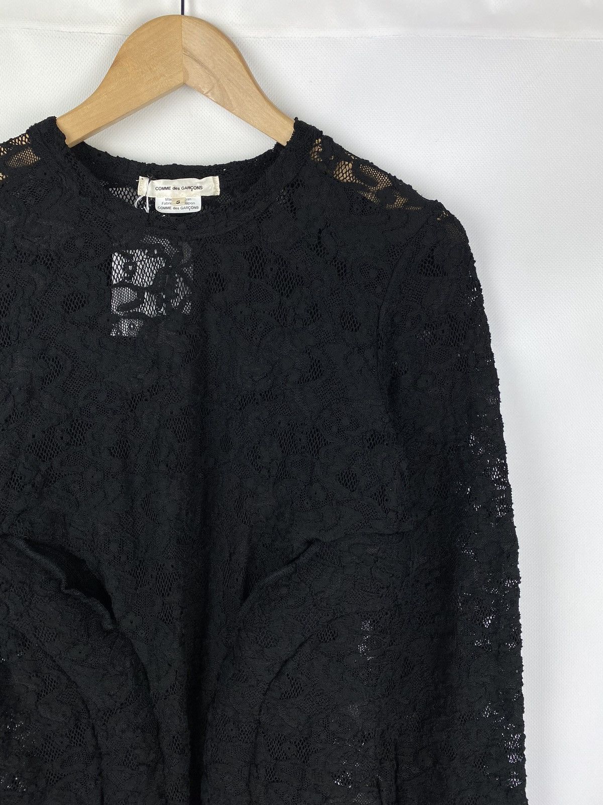 Comme des Garcons BNWT! Comme Des Garçons floral lace long sleeve top tunic Size S / US 4 / IT 40 - 5 Thumbnail