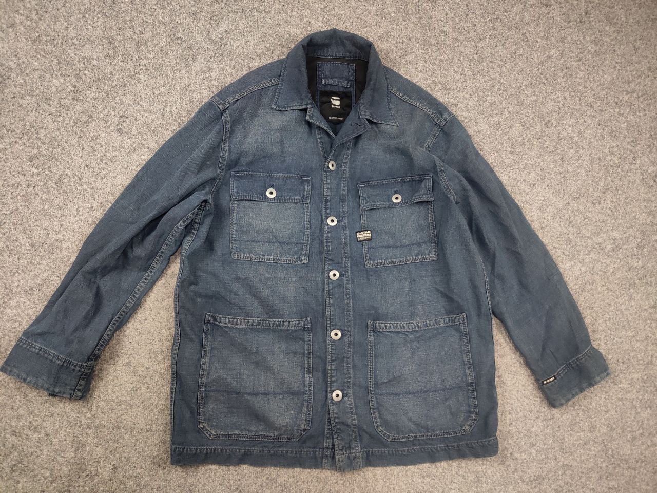 G-Star G Star Raw Shore denim Vintage Pocket Logo Jacket Japanese Size US L / EU 52-54 / 3 - 11 Thumbnail