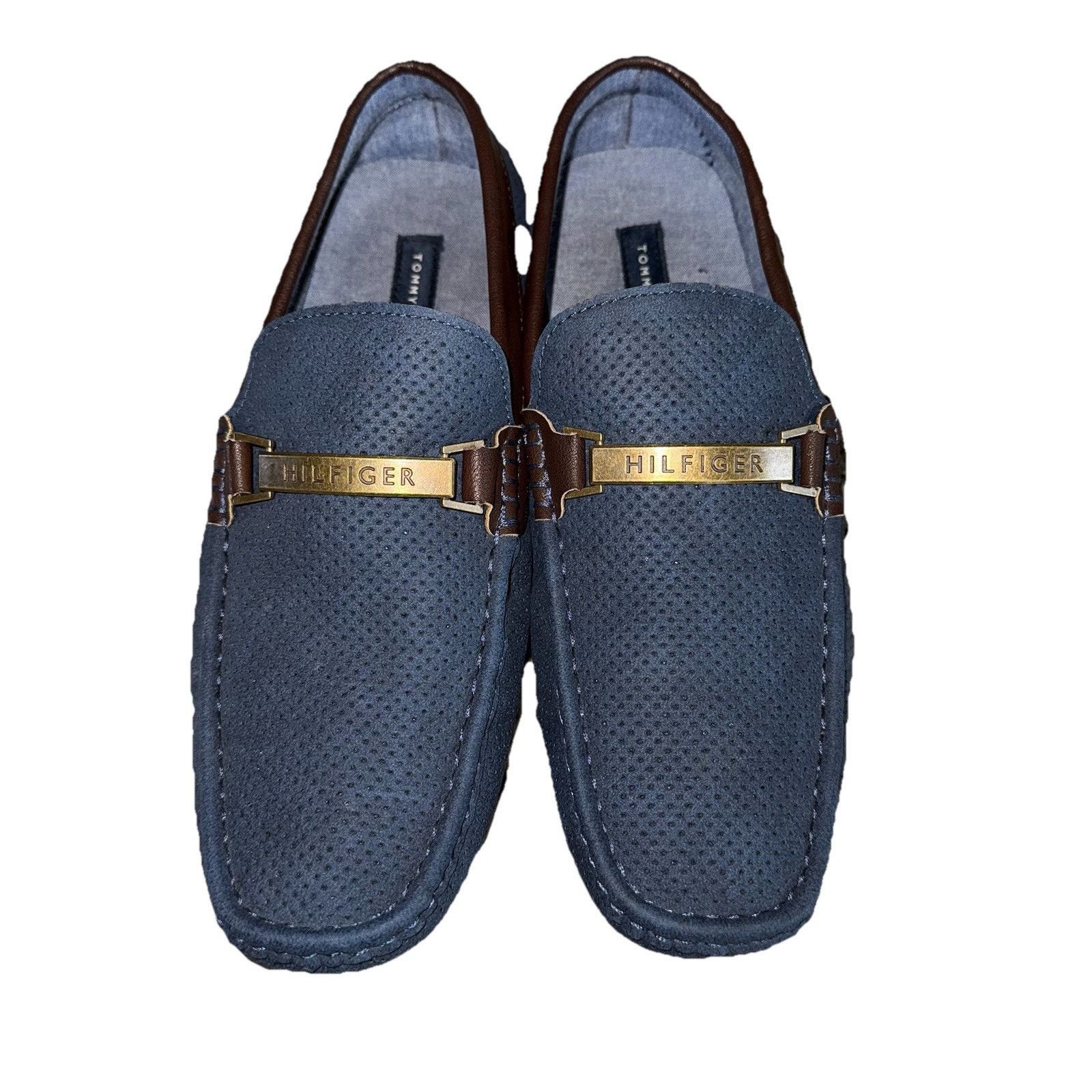 Tommy Hilfiger Tommy Hilfiger Alvins Men’s Blue Driving Loafers 8M Size US 8 / EU 41 - 1 Thumbnail