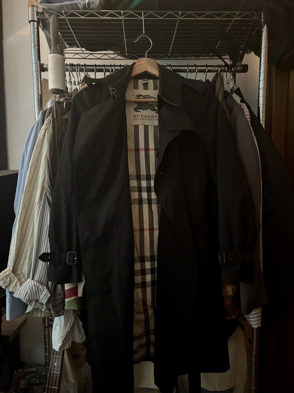 Burberry Burberry Black Gabardine Trench Coat Size S Size S / US 4 / IT 40 - 2 Thumbnail