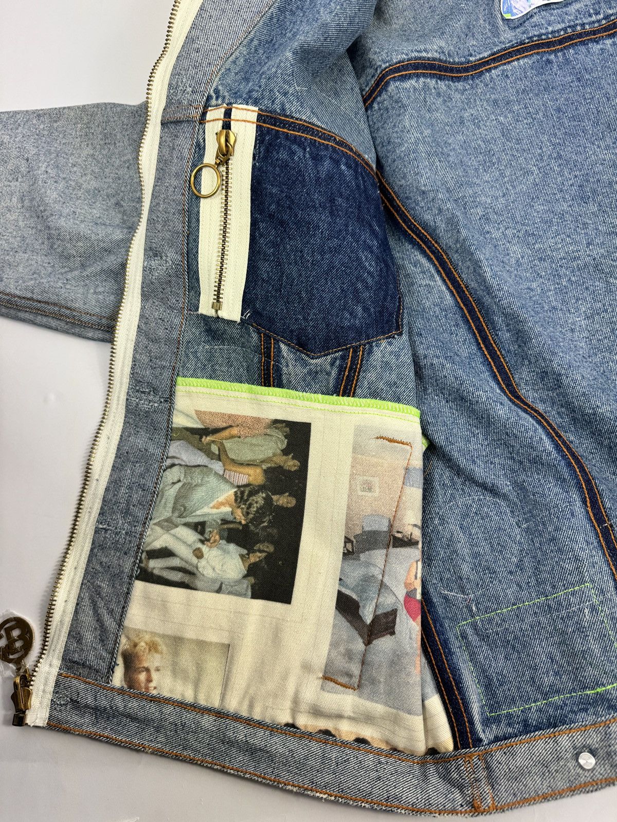 Better With Age BROGUE RECONSTRUCTED PATCH WORK REVERSIBLE TRUCKER JACKET Size US XL / EU 56 / 4 - 11 Thumbnail