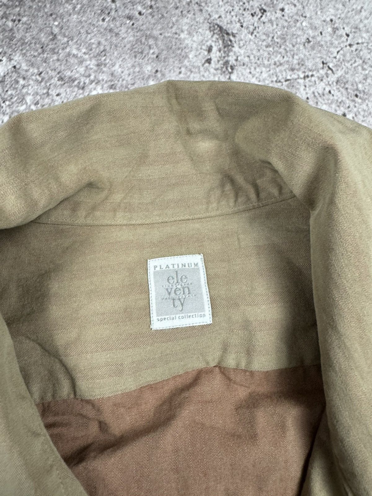 Eleventy Eleventy Multipocket Japanesse Jacket Beige Striped Size US M / EU 48-50 / 2 - 5 Thumbnail