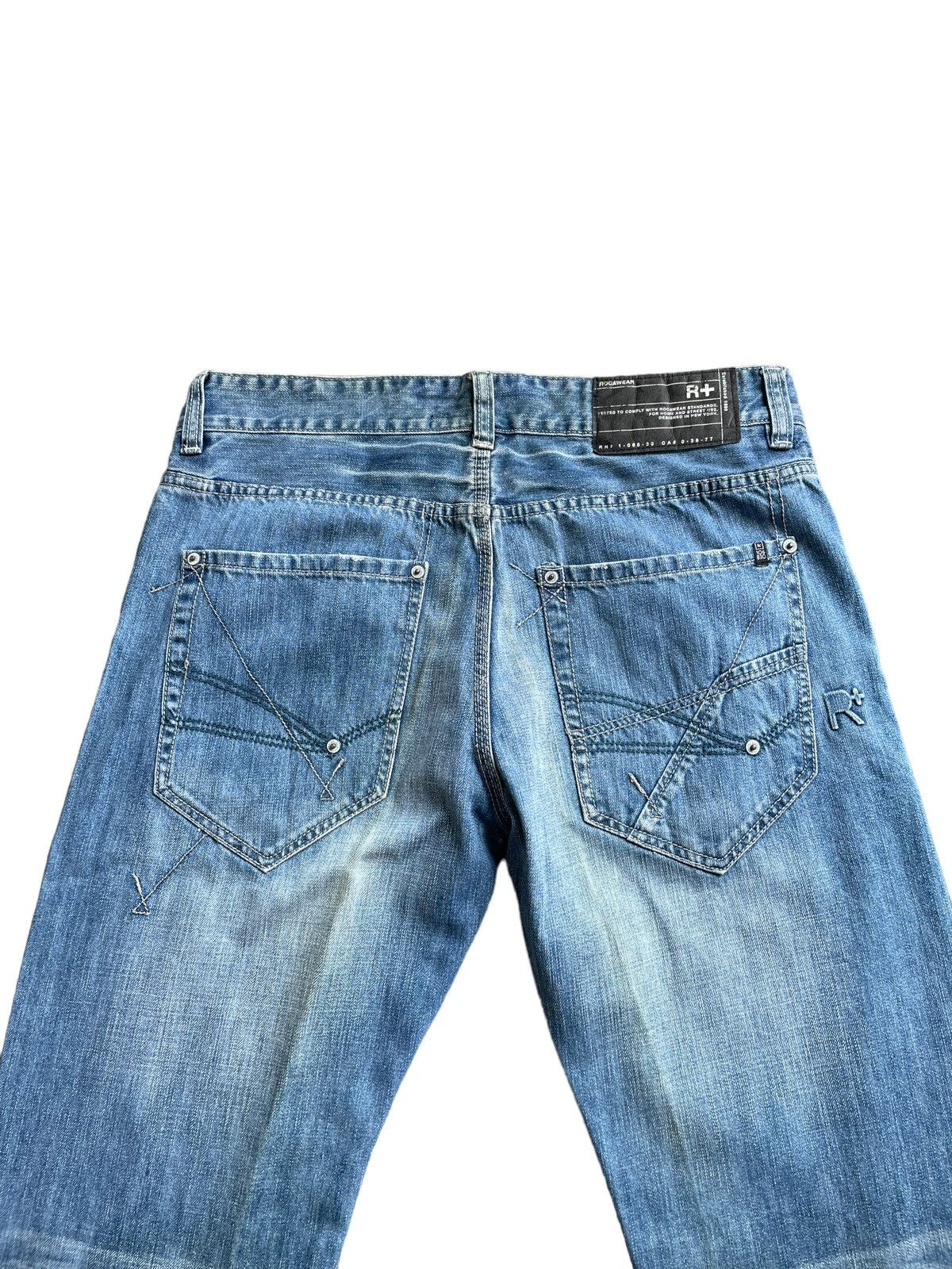 JNCO × Rocawear Rocawear R+ Classic Fit Faded Denim Size US 37 - 10 Thumbnail