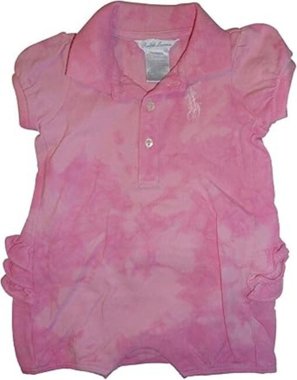 Polo Ralph Lauren Polo Ralph Lauren One Pc. Big Pony Tie Dye Romper Pink 3M Size ONE SIZE - 1 Thumbnail