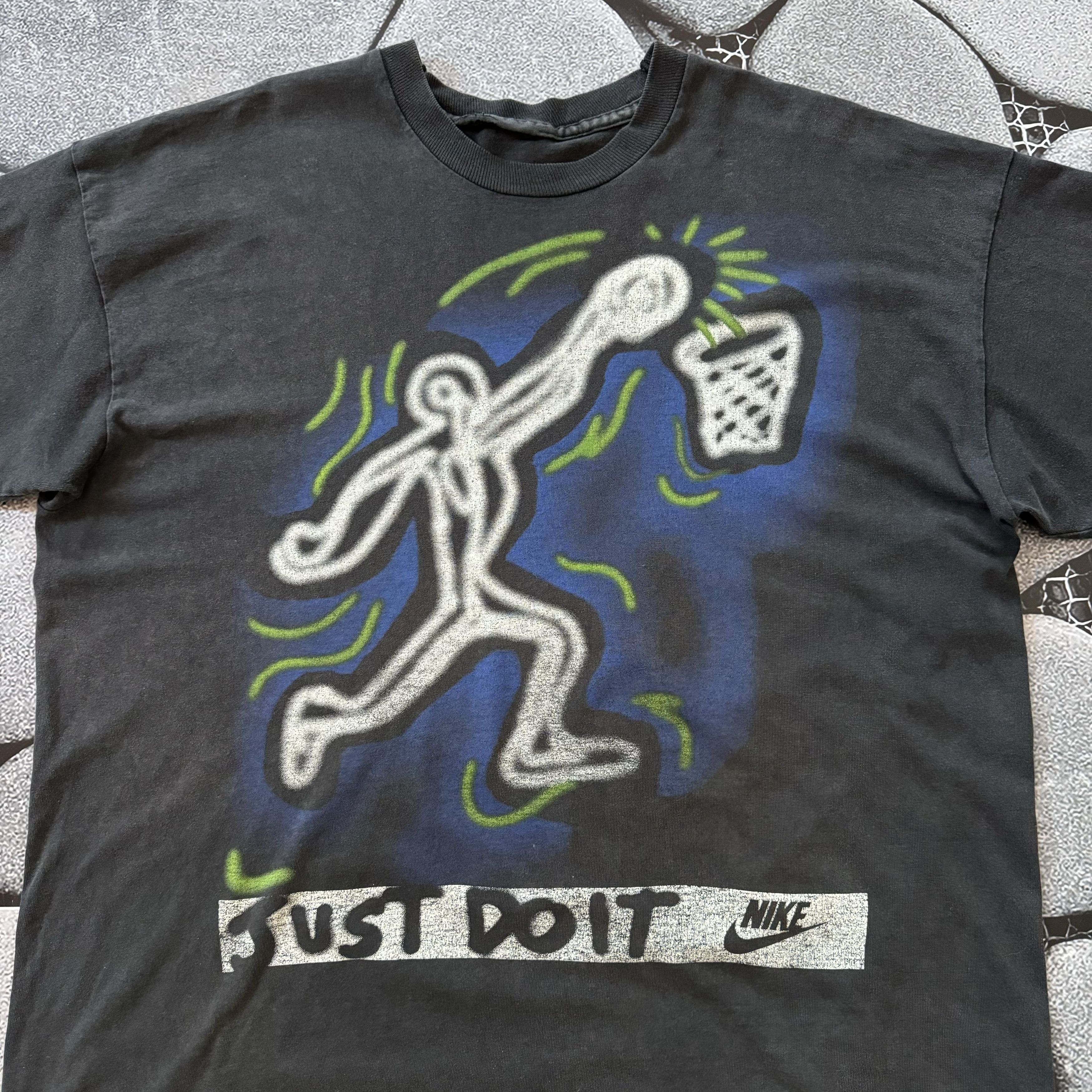 Jordan Brand × Nike × Vintage VINTAGE NIKE 90S STICKMAN PLAYGROUND T SHIRT JORDAN Size US XL / EU 56 / 4 - 2 Thumbnail