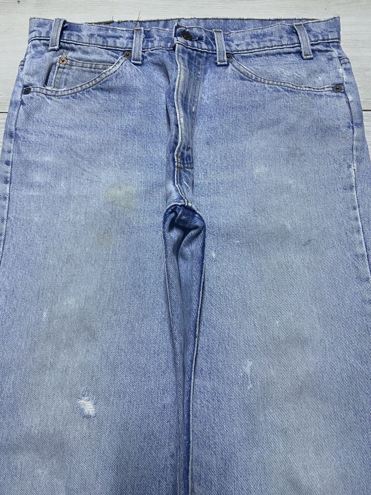 Levi's Vintage Levis 517 Orange Tab Flare Bootcut Distressed Jeans Size US 32 / EU 48 - 3 Thumbnail