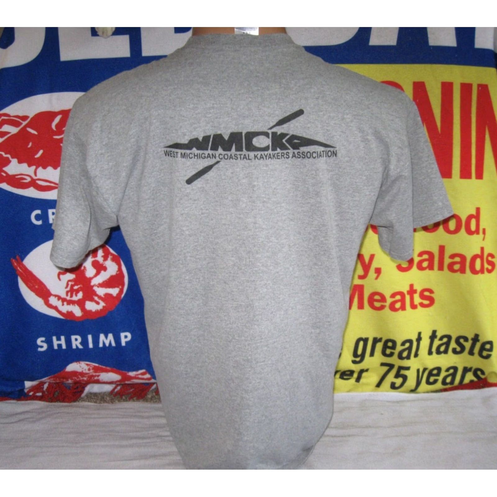 Jerzees 2007 KAYAKING SYPMOSIUM Shirt Mens Large West Michigan Coastal KAYAKERS WMCKA - Vintage Kayak Size US L / EU 52-54 / 3 - 5 Thumbnail