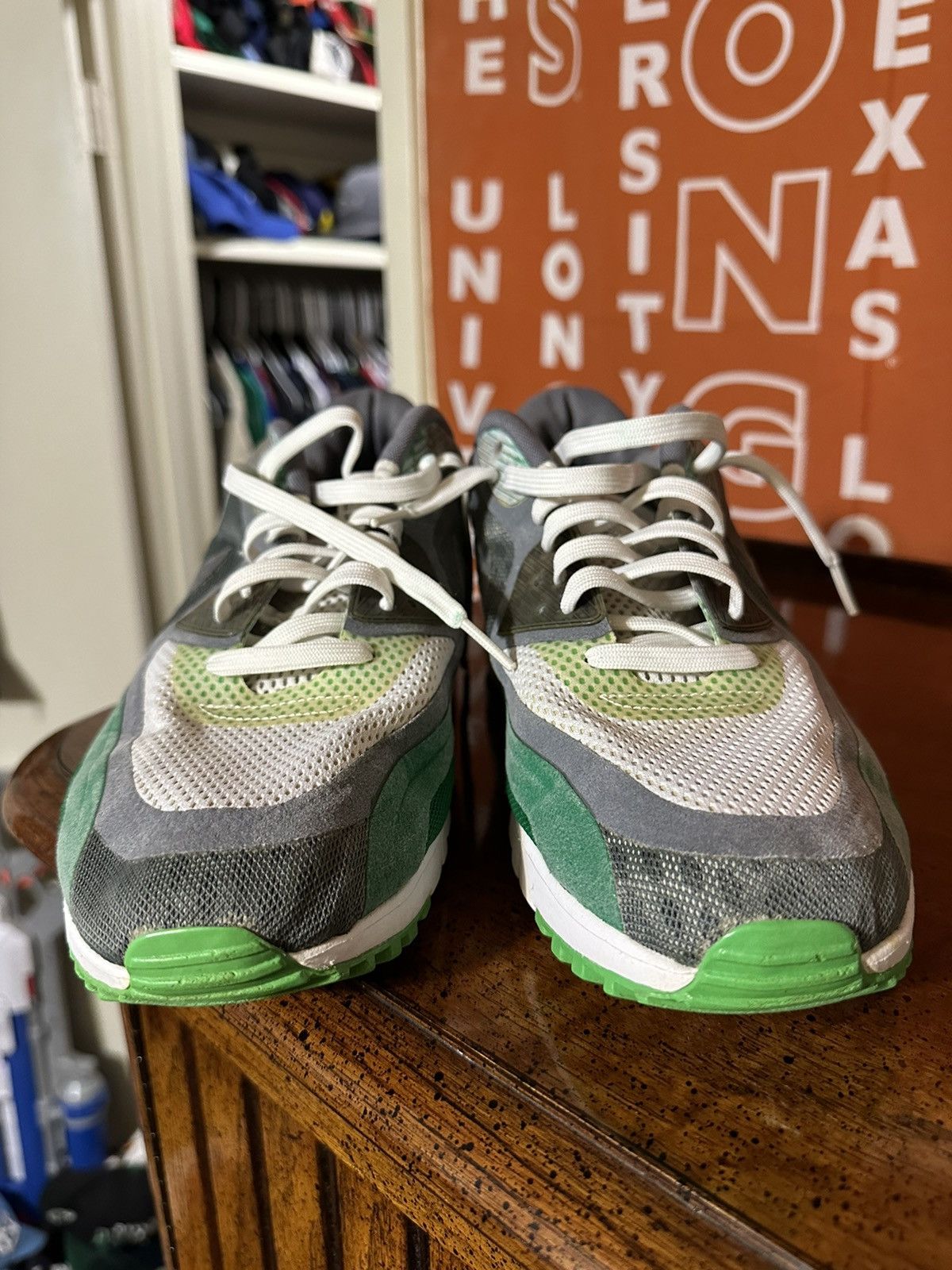 Nike × Vintage Vintage Nike air max 90 BR “white pine green” 00s size 12.5 Size US 12.5 / EU 45-46 - 2 Thumbnail