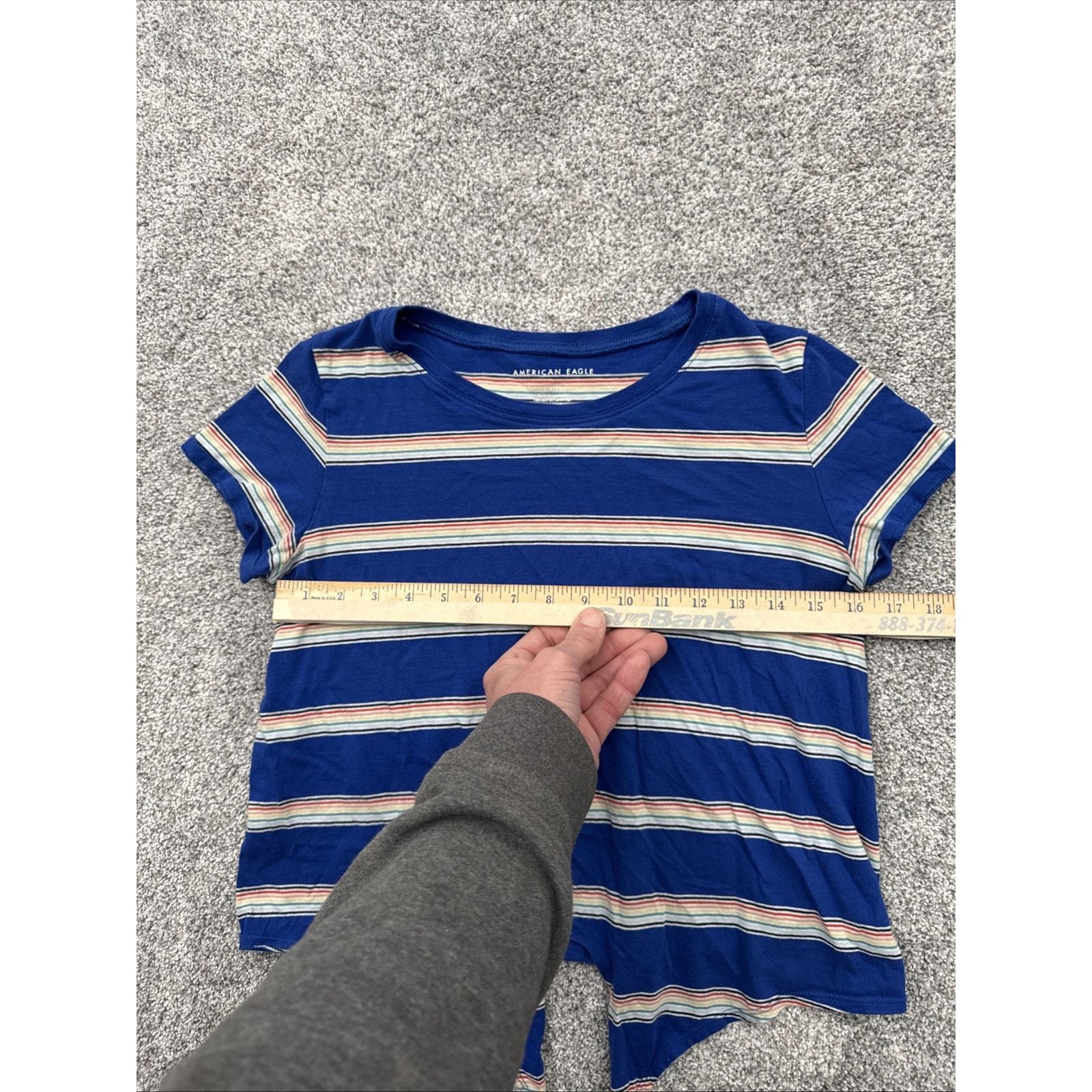 American Eagle Outfitters American Eagle Top Womens S Tie Front Y2K Retro Streetwear Size S / US 4 / IT 40 - 3 Thumbnail