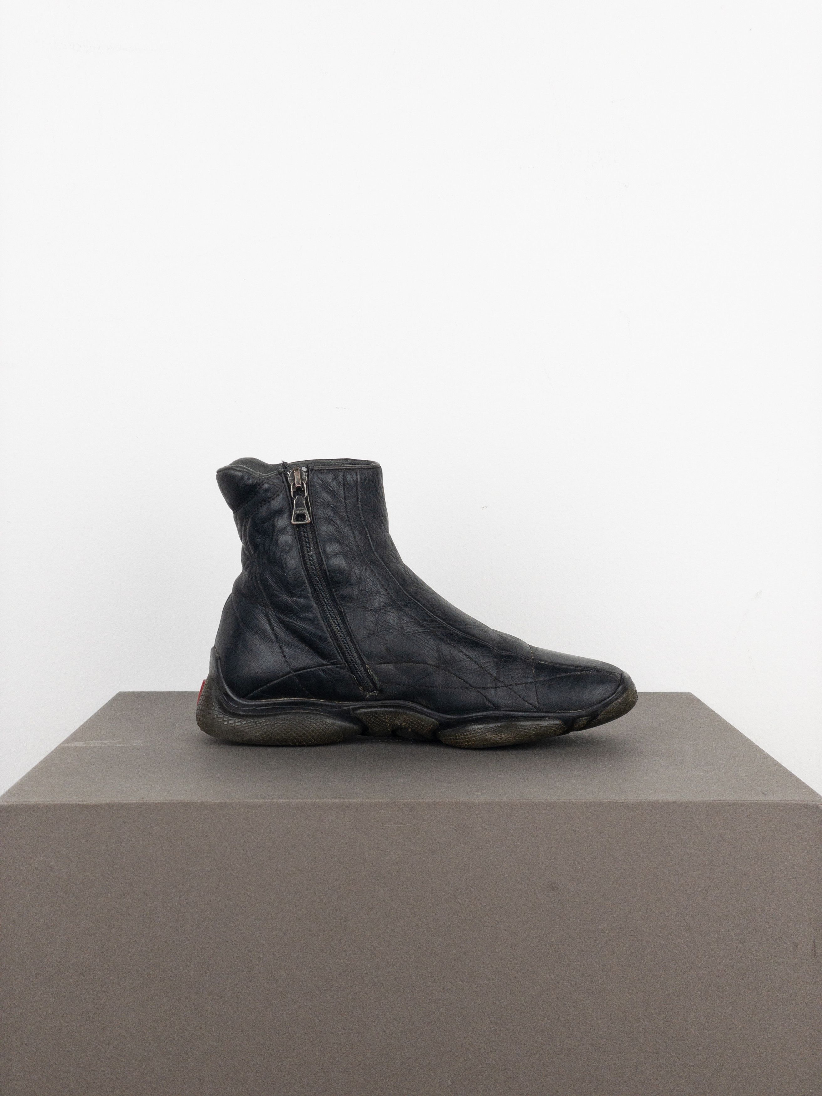Prada Prada AW99 Square Toe Biker Moto Sports Ankle Boots Size US 6 / IT 36 - 4 Thumbnail