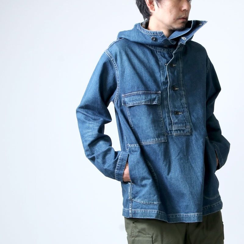 Engineered Garments (Ordinary Fits) Re:Ordinary Gunner Smock Denim Anorak Parka Size US M / EU 48-50 / 2 - 8 Thumbnail