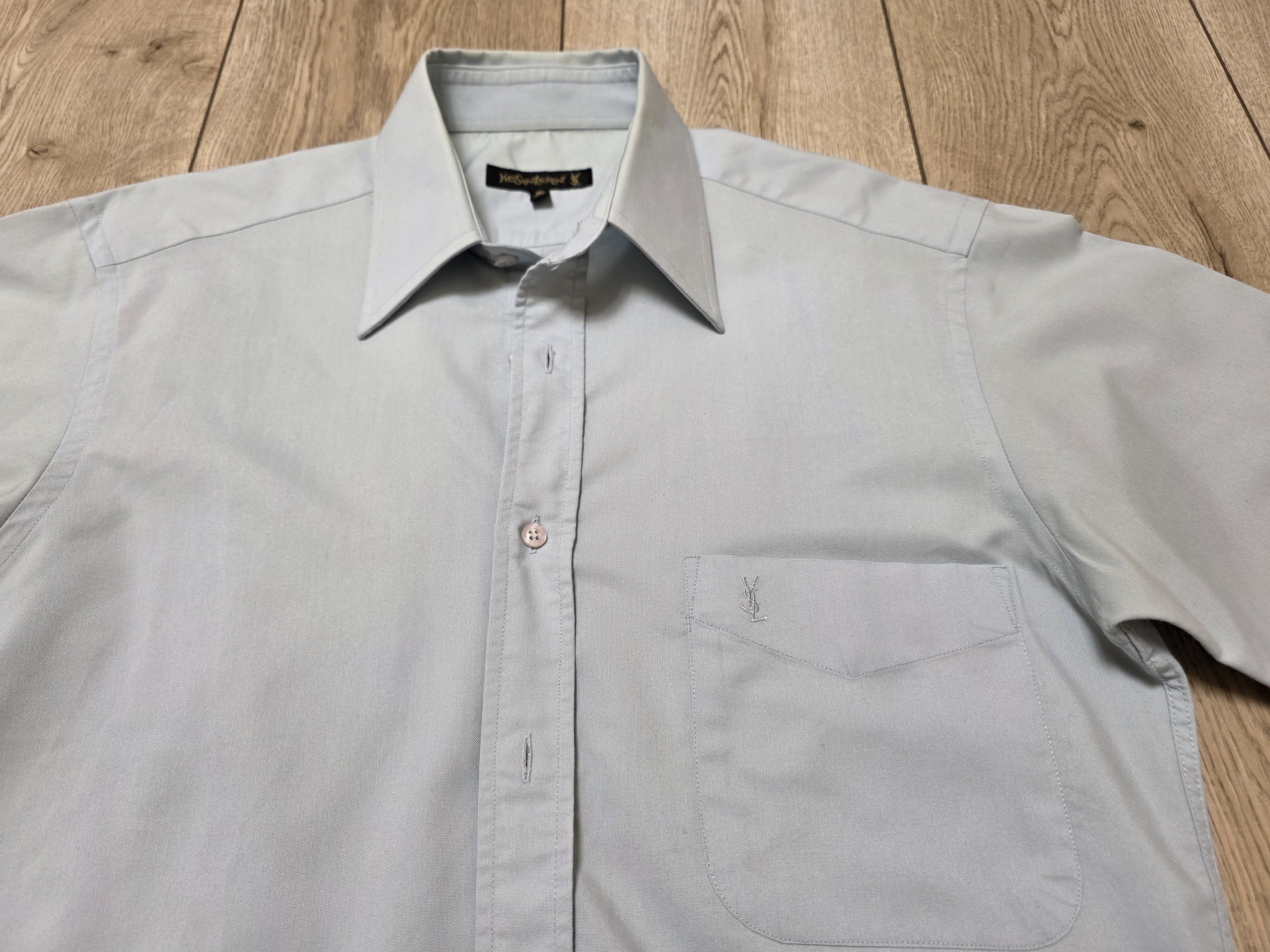 Yves Saint Laurent YVES SAINT LAURENT VINTAGE SHIRT CLASSIC BUTTON YSL BLUE Size US M / EU 48-50 / 2 - 3 Thumbnail