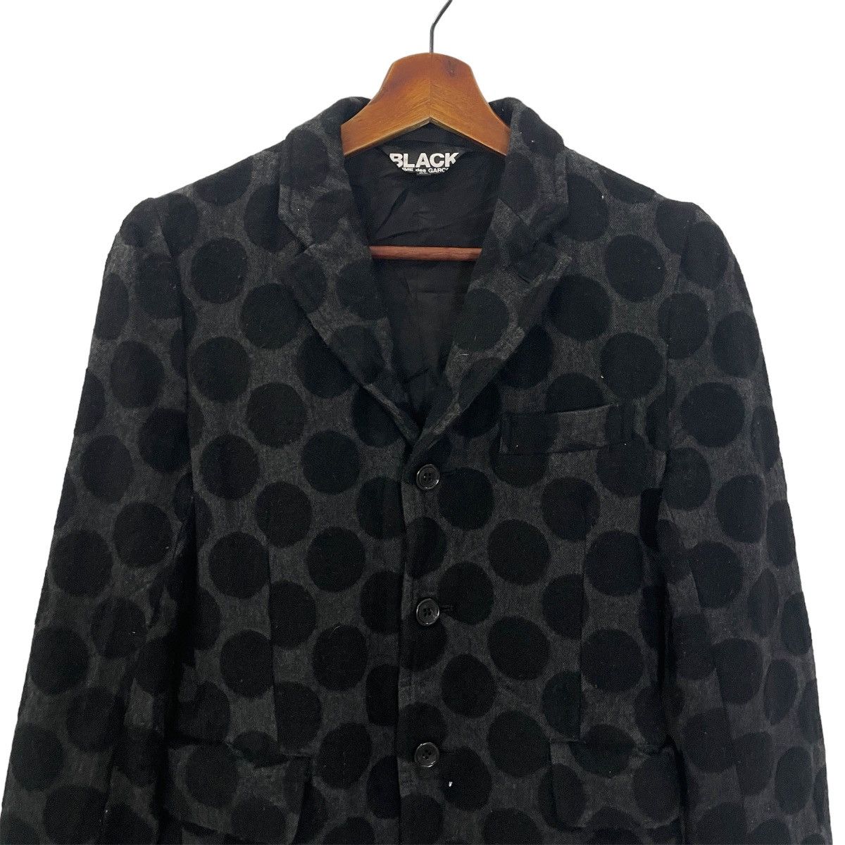 Comme des Garcons Vintage Black Comme Des Garcons Iconic Petern Jacket Size US XS / EU 42 / 0 - 4 Thumbnail