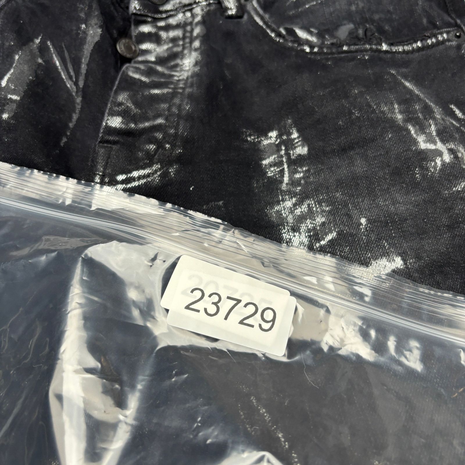 Purple Purple Brand P001 Low Rise Skinny Jeans 32x33 Black Silver Size US 32 / EU 48 - 10 Thumbnail