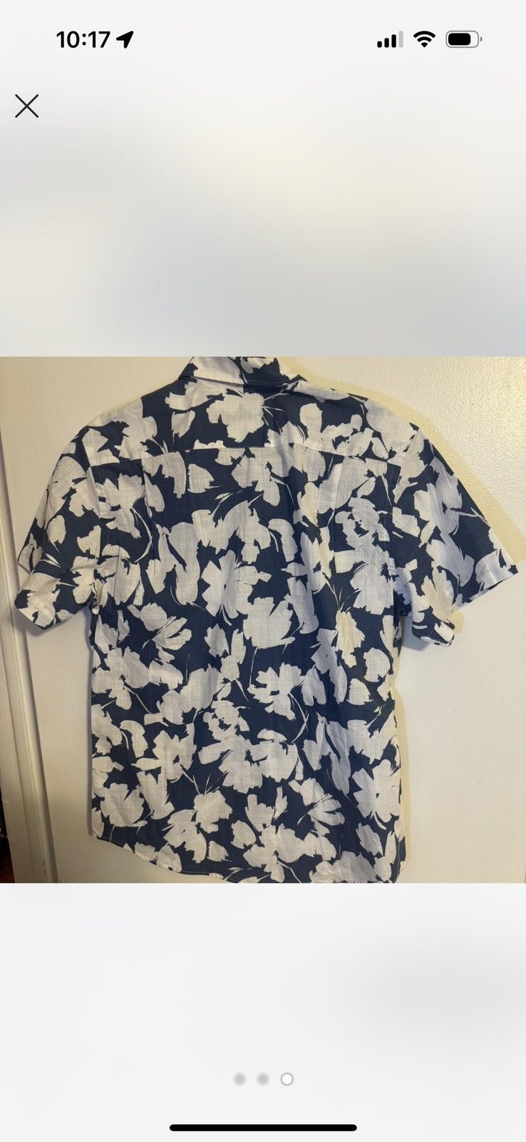 Rodd & Gunn Navy and white floral Rodd & Gunn short sleeve shirt Size US L / EU 52-54 / 3 - 3 Thumbnail