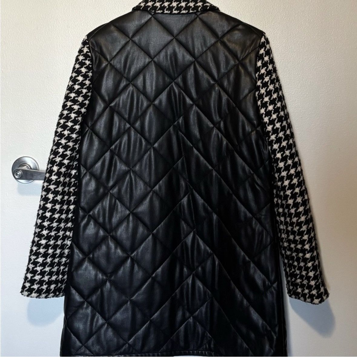 Alice + Olivia Alice + Olivia Susan Houndstooth Car Coat Size S / US 4 / IT 40 - 3 Thumbnail