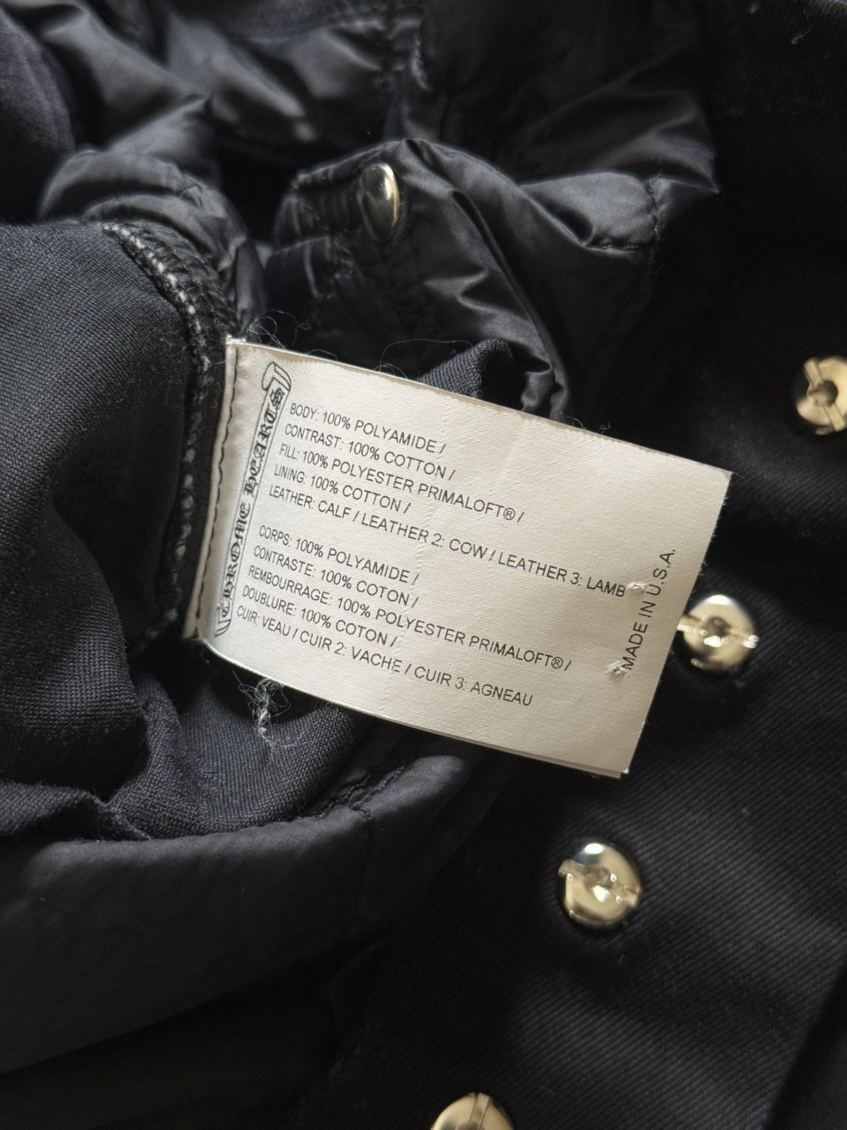 Chrome Hearts 1/20 Mattyboy double knee quilted pants Size US 34 / EU 50 - 8 Thumbnail