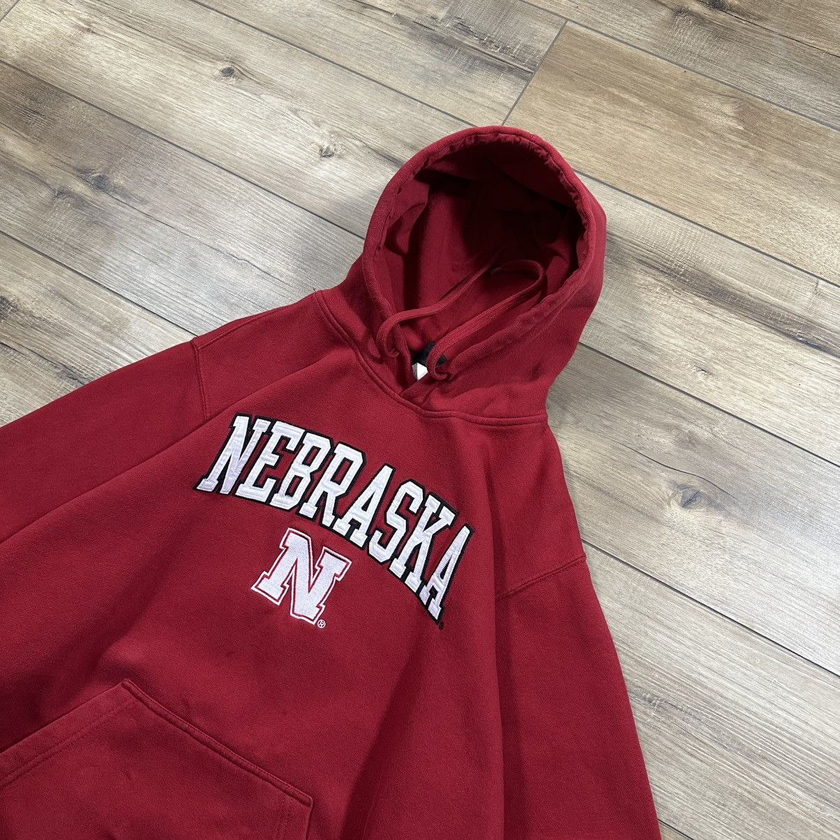 Other Vintage 90s Nebraska Embroidered Pullover Hoodie Size US XL / EU 56 / 4 - 3 Thumbnail