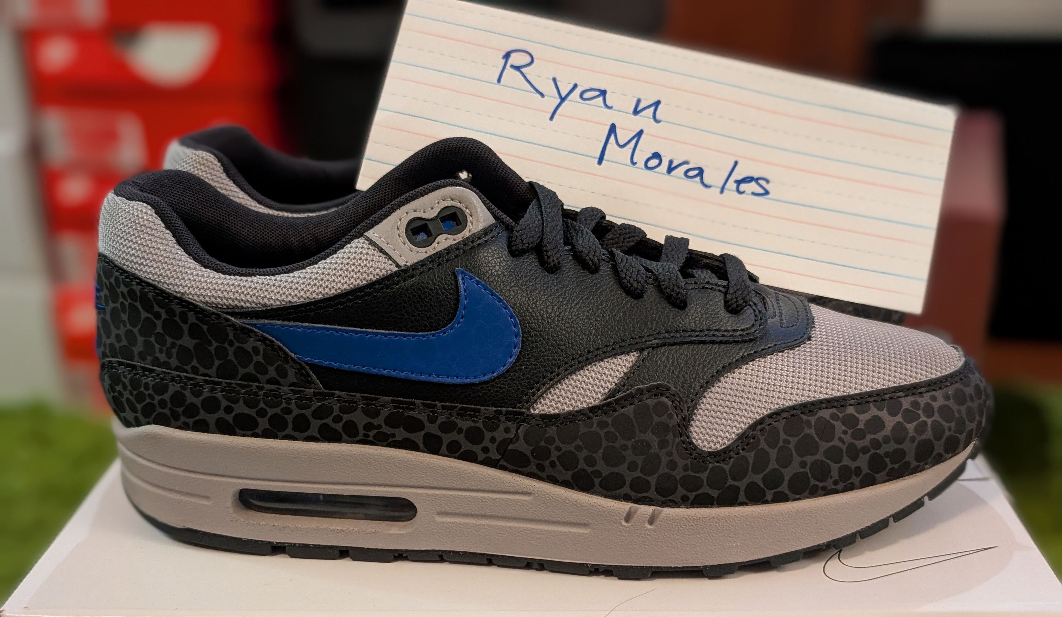 Nike Nike Air Max 1 Safari Reflective Black Size 10.5 Size US 10.5 / EU 43-44 - 2 Thumbnail