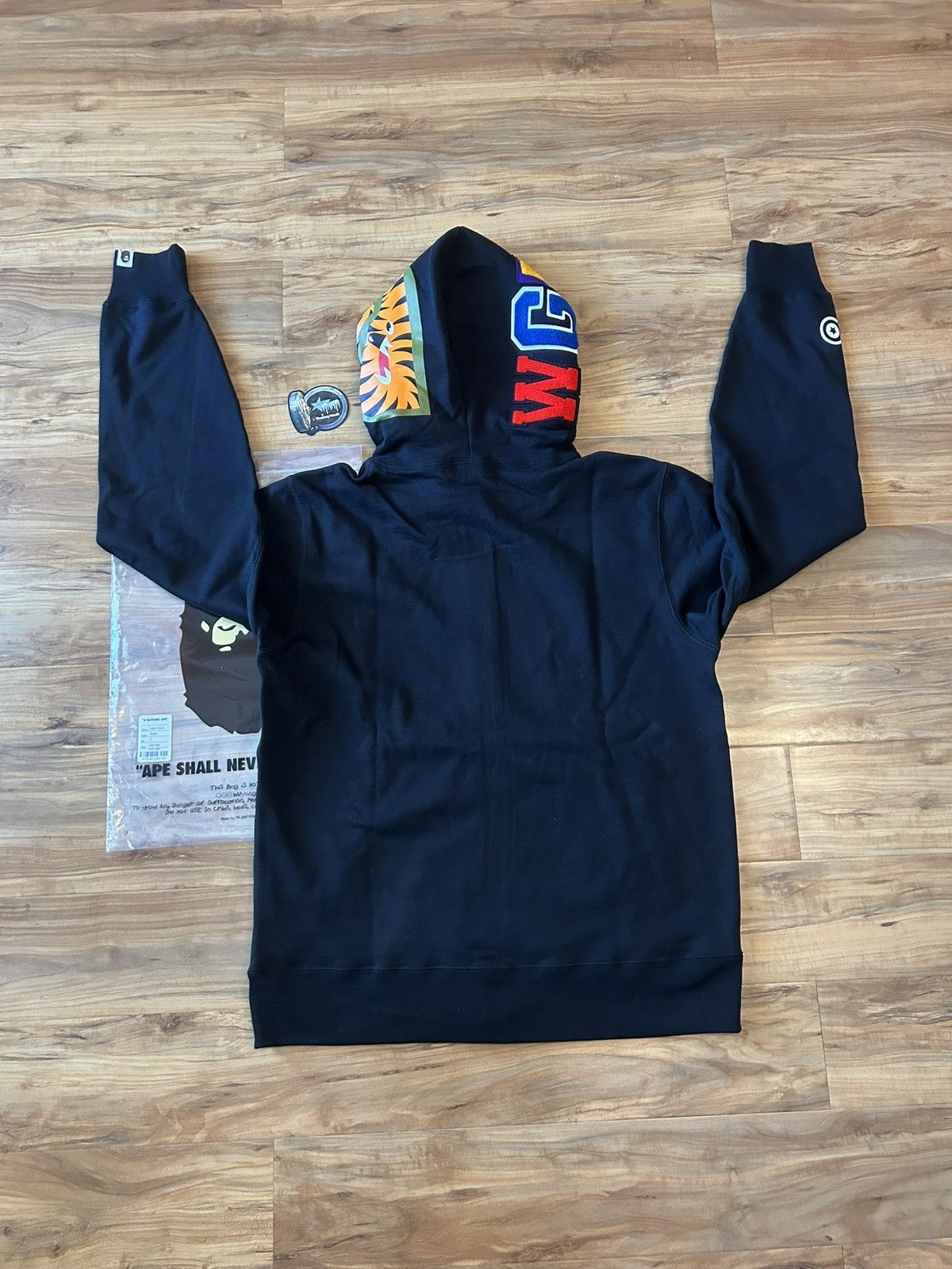 NEW Bape Black Shark Full Zip Hoodie