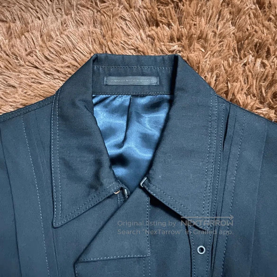 Yohji Yamamoto Sz 2 Yohji Yamamoto Y's 90s Stripe Bike Jacket. Size US M / EU 48-50 / 2 - 3 Thumbnail