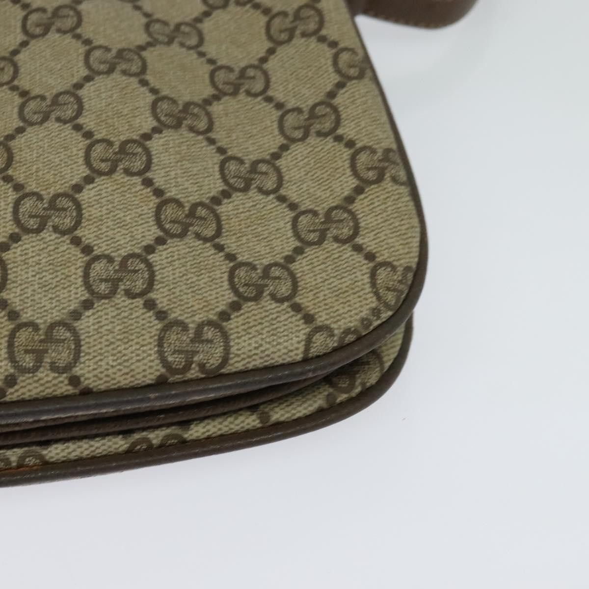 Gucci GUCCI GG Supreme Web Sherry Line Bag Pvc Beige Gold 10 02 Size ONE SIZE - 11 Thumbnail