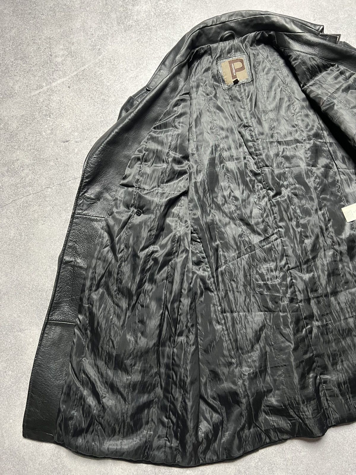 Vera Pelle Vintage Vera Pele Faded Leather Coat Jacket Size US L / EU 52-54 / 3 - 8 Thumbnail