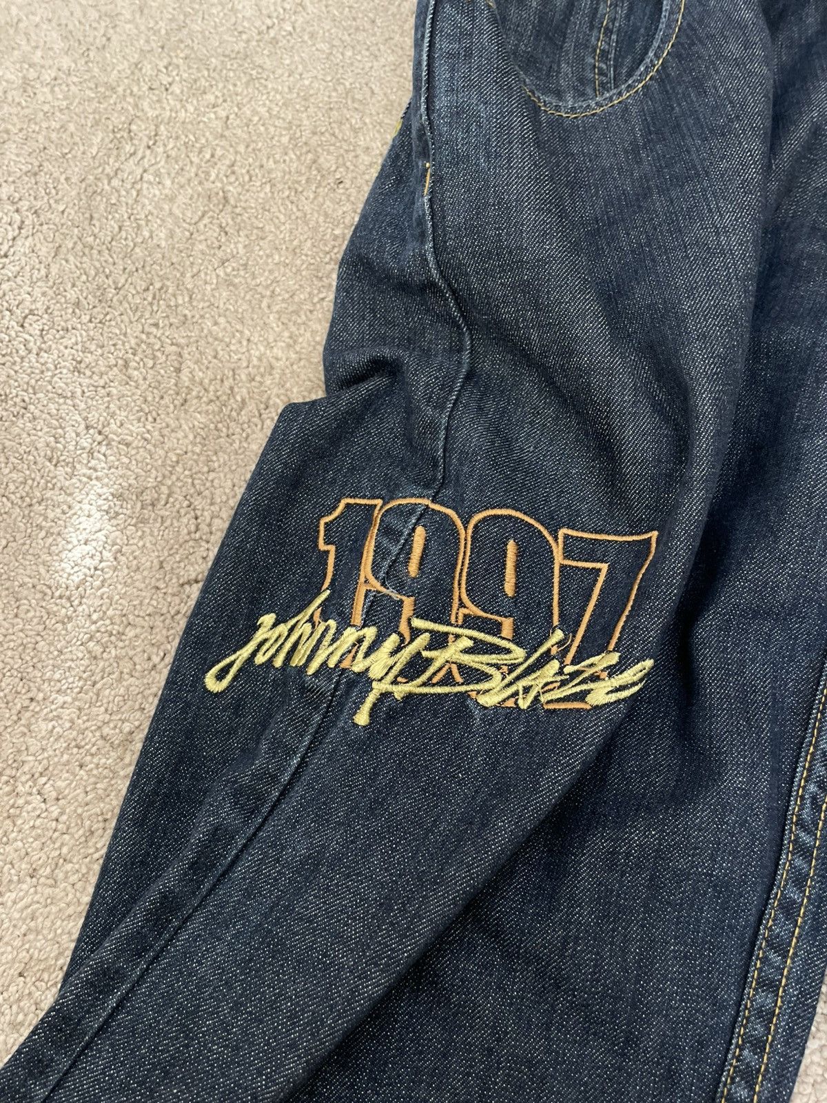Designer × Vintage Vintage Y2K Jonny Blaze baggy fit denim pants Size US 36 / EU 52 - 6 Thumbnail