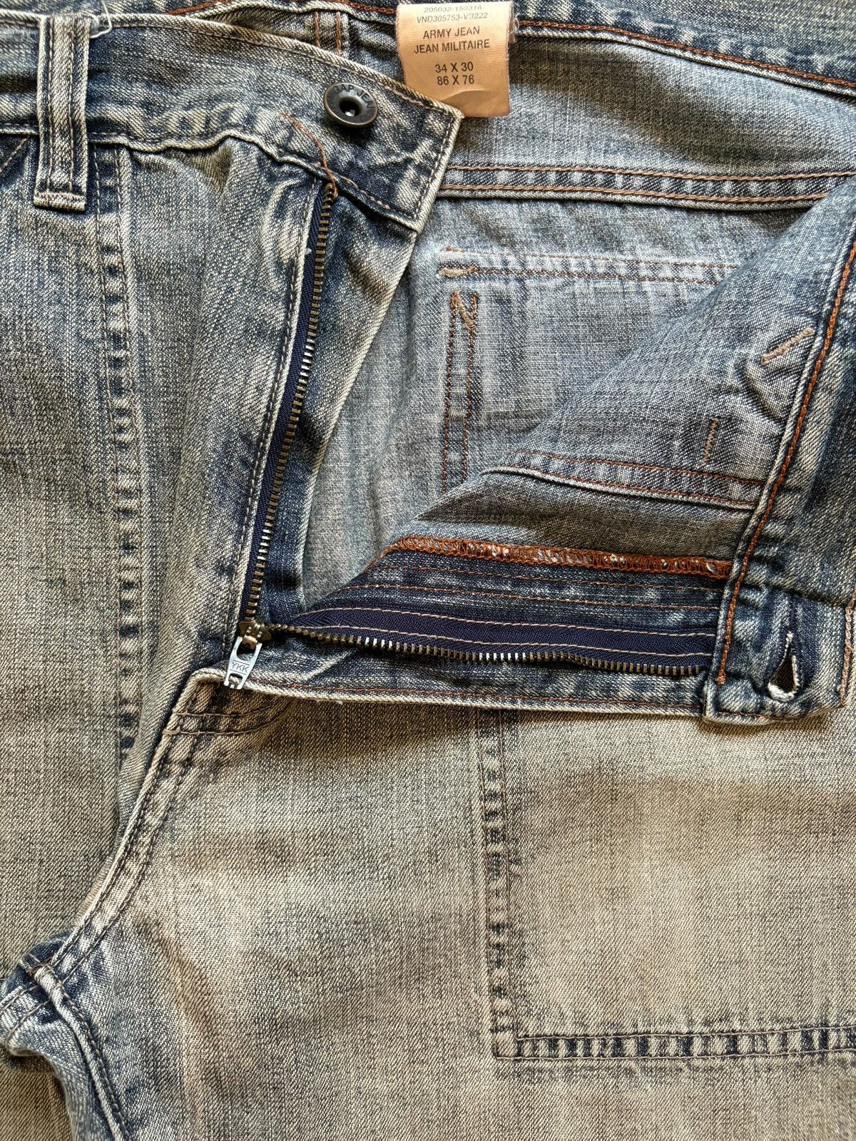 Gap Vintage GAP Rusty Mud Wash Loose Baggy Fatigue Jeans Size US 34 / EU 50 - 9 Thumbnail