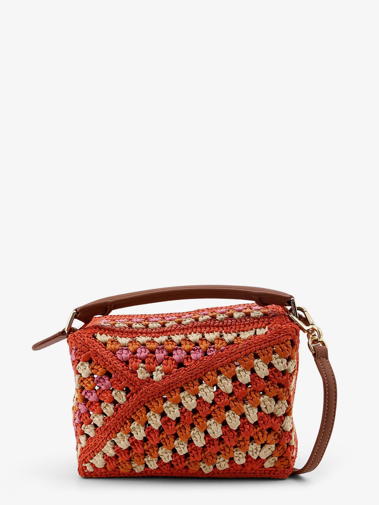 Loewe Paula's Ibiza-Puzzle Edge Multicolor Crochet Handbag Size ONE SIZE - 1 Thumbnail