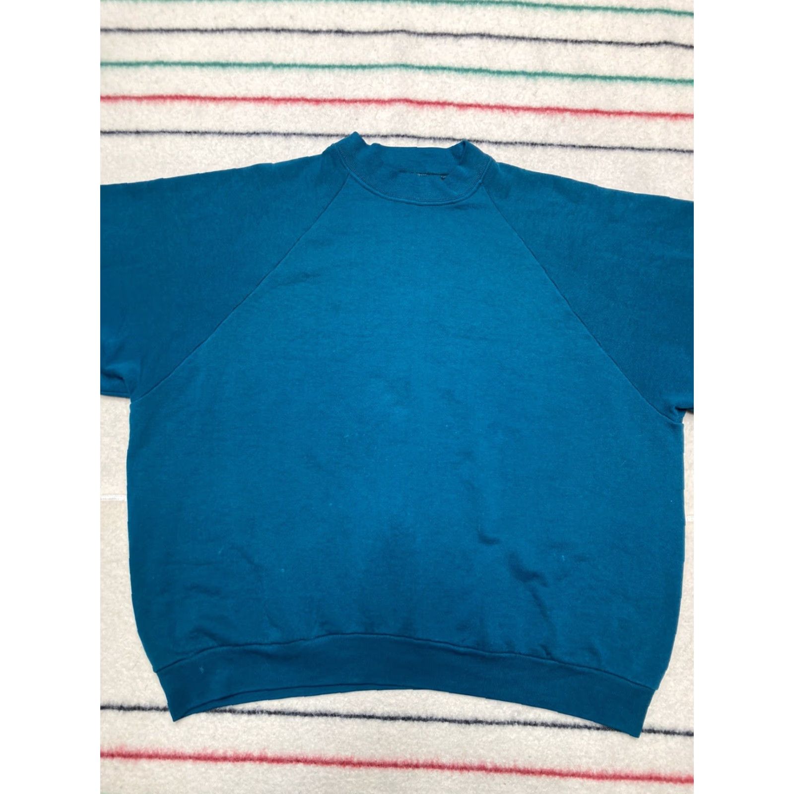 Fruit Of The Loom VINTAGE Fruit of the Loom Sweatshirt Crewneck 2XL Green 90s Mens Pullover Size US XXL / EU 58 / 5 - 2 Thumbnail