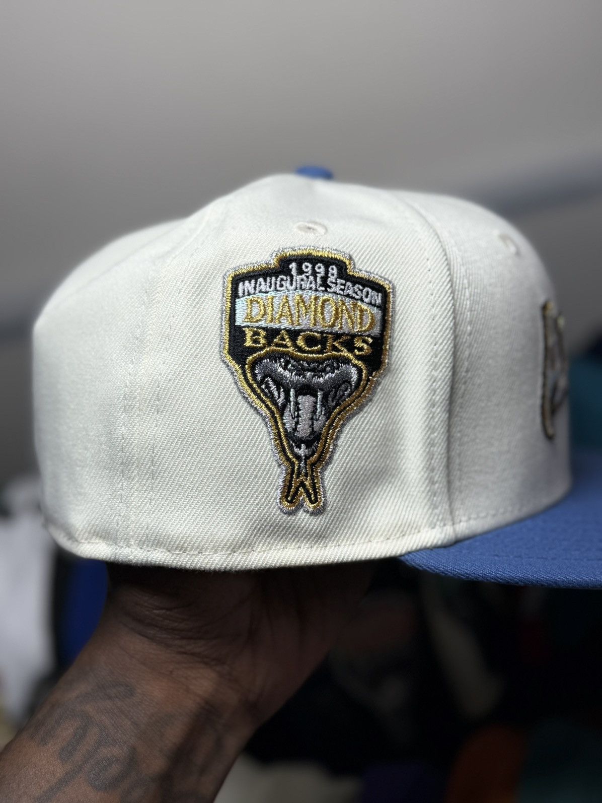 Hat Club × New Era 7 1/4 DIAMONDBACKS "ARIZONA DREAM" 59FIFTY - CHROME/INDIGO Size ONE SIZE - 3 Thumbnail