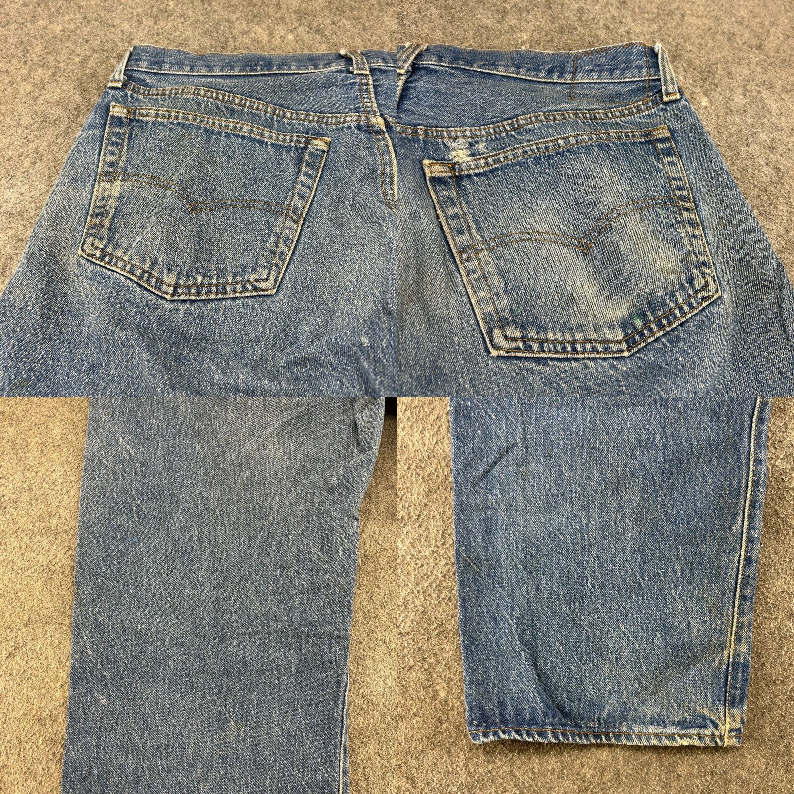 Levi's VINTAGE Levi's 501 Jeans Mens 38 Regular Straight Blue 90s Distressed 32 Inseam USA 80s Size US 38 / EU 54 - 9 Thumbnail