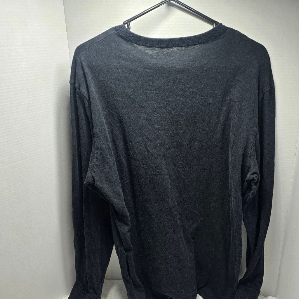 American Eagle Outfitters American Eagle Outfitters Black Long Sleeve Shirt with Appli Size US L / EU 52-54 / 3 - 3 Thumbnail