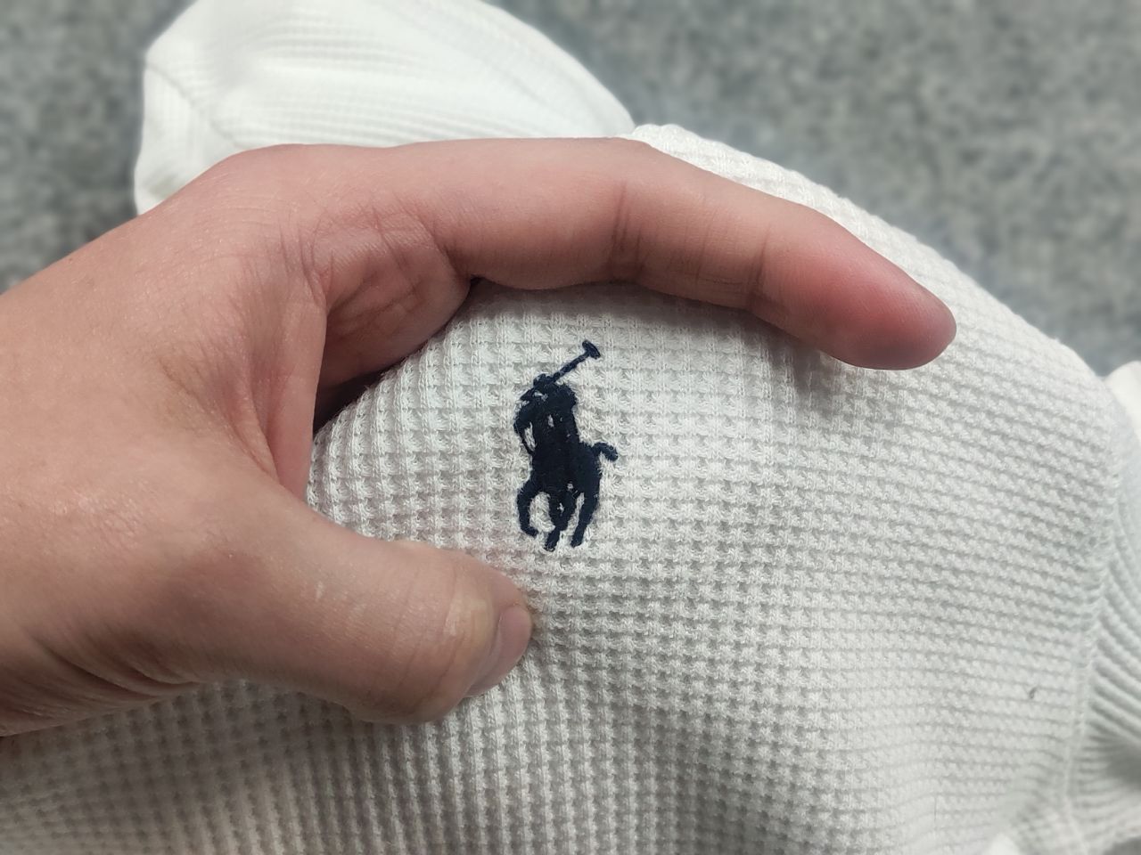 Polo Ralph Lauren Polo Ralph Lauren Vintage waffle White fabric Hoodie Size US S / EU 44-46 / 1 - 13 Thumbnail