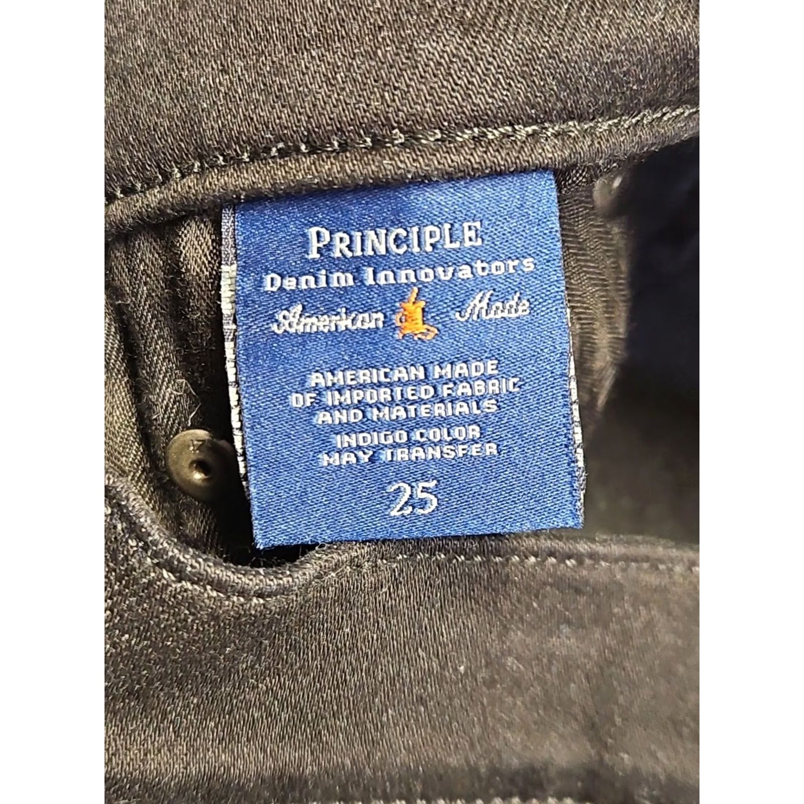 Bell Principle Denim Flare Jeans Womens Size 25 Black Stretch Denim Bell Bottom Regular Inseam 31in Size 42" / US 20 - 5 Thumbnail