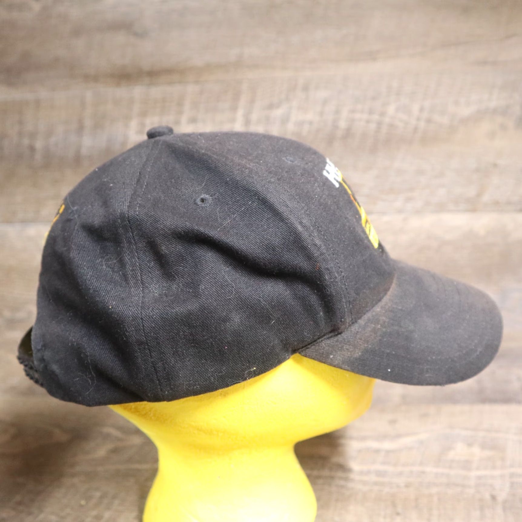 Spell VINTAGE Cyrk Black Snapback Hat Forklift Spell Out Logo 1990s Mens Adjustable Cap Size ONE SIZE - 3 Thumbnail