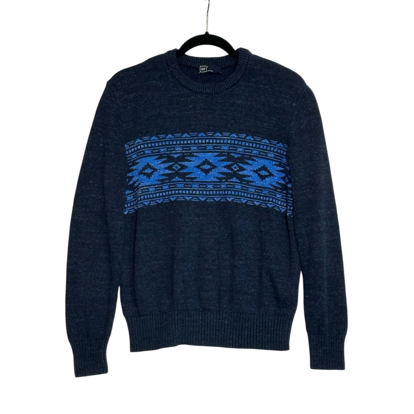 Gap GAP blue Aztec print long sleeves sweater size Small Size US S / EU 44-46 / 1 - 1 Thumbnail