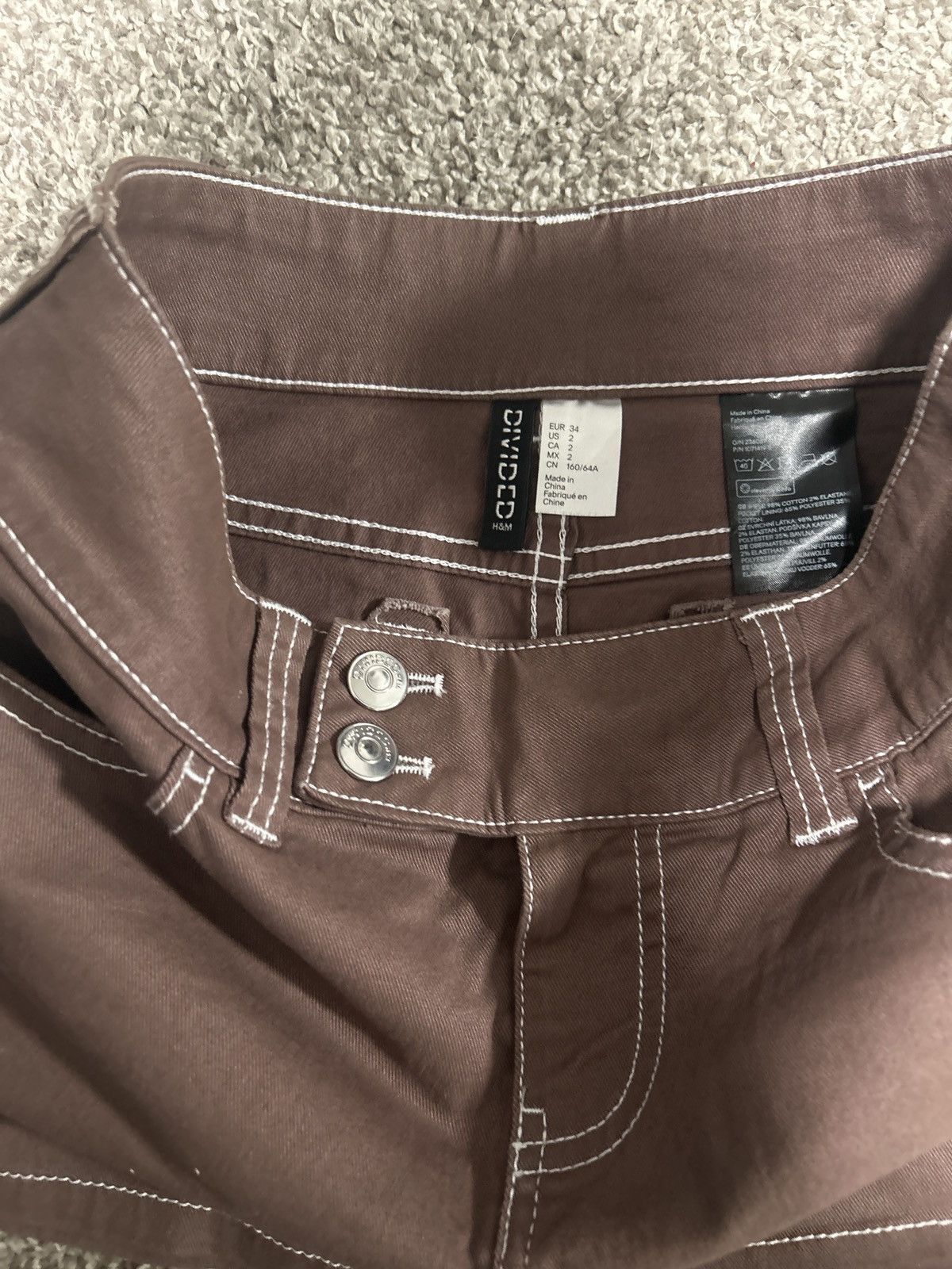 Divided Womans brown mini skirt Size Us 2 Brand Divided Size 26" / US 2 / IT 38 - 3 Thumbnail