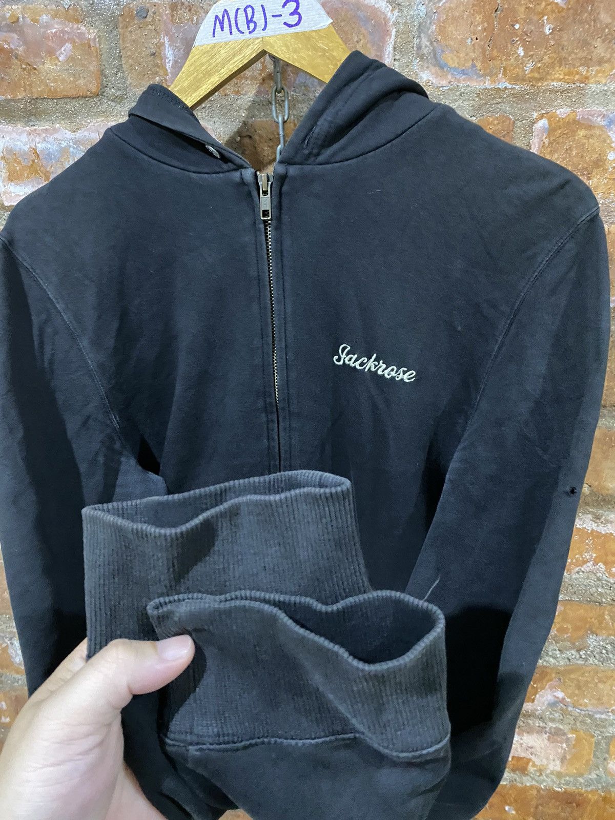 JACKROSE × Japanese Brand × Shellac 2000s Jackrose X Collars skull cross bone death hoodie Size US M / EU 48-50 / 2 - 12 Thumbnail