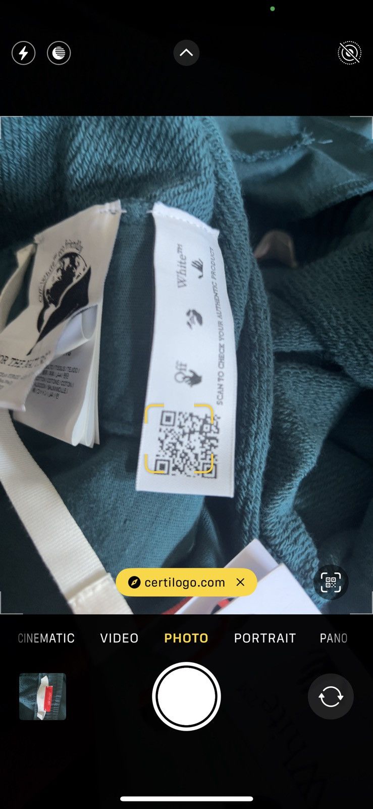 Off-White Off-white logo sweat shorts Virgil Abloh Jade OW Size US 38 / EU 54 - 5 Thumbnail