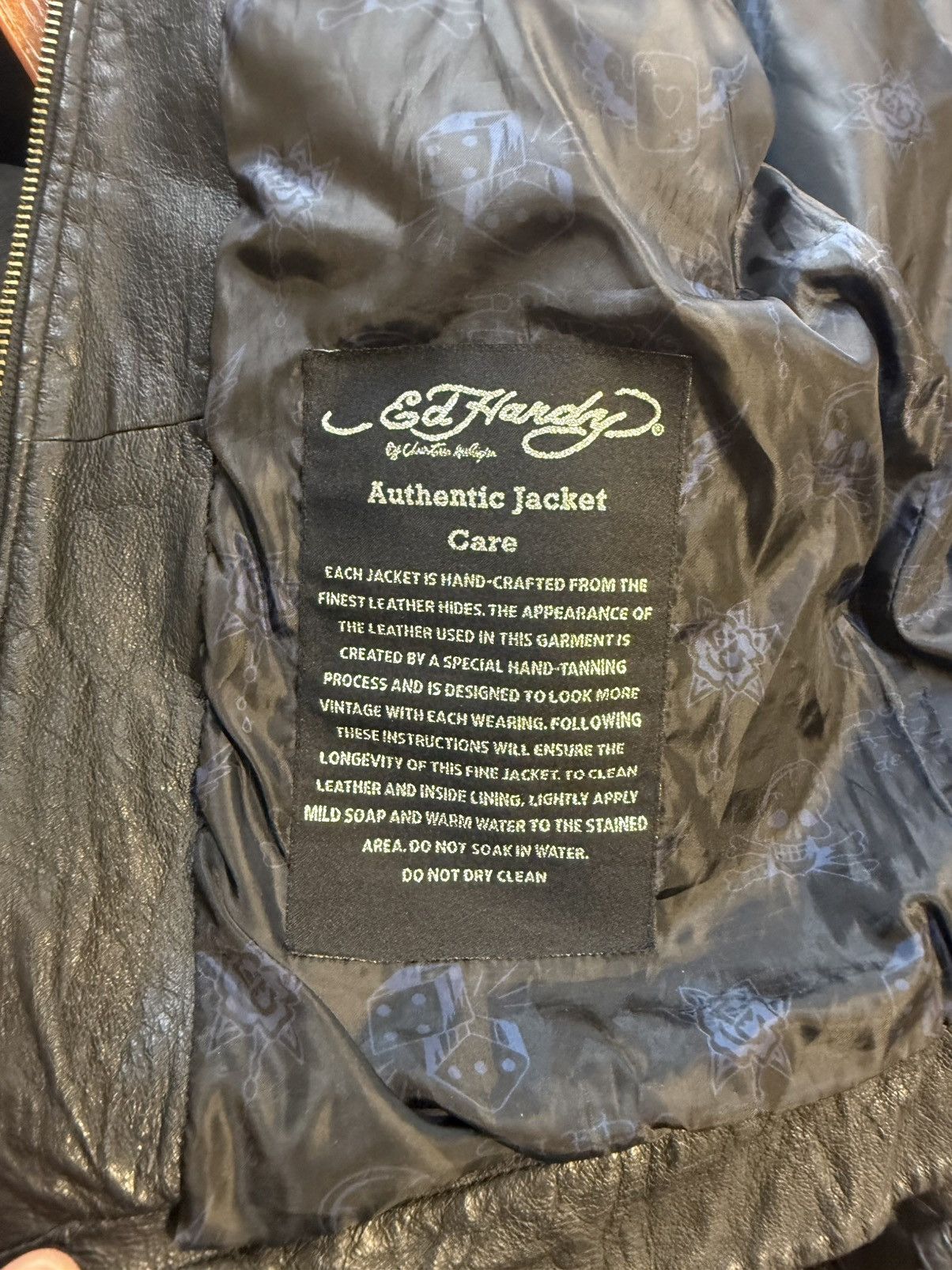 Ed Hardy Ed hardy vintage leather jacket Size US L / EU 52-54 / 3 - 12 Thumbnail