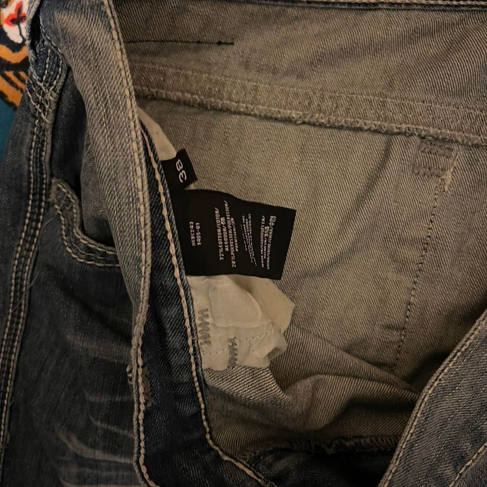 Affliction × JNCO × Southpole crazy mens y2k extreme couture jeans 38 baggy wide leg punk Size US 38 / EU 54 - 6 Thumbnail