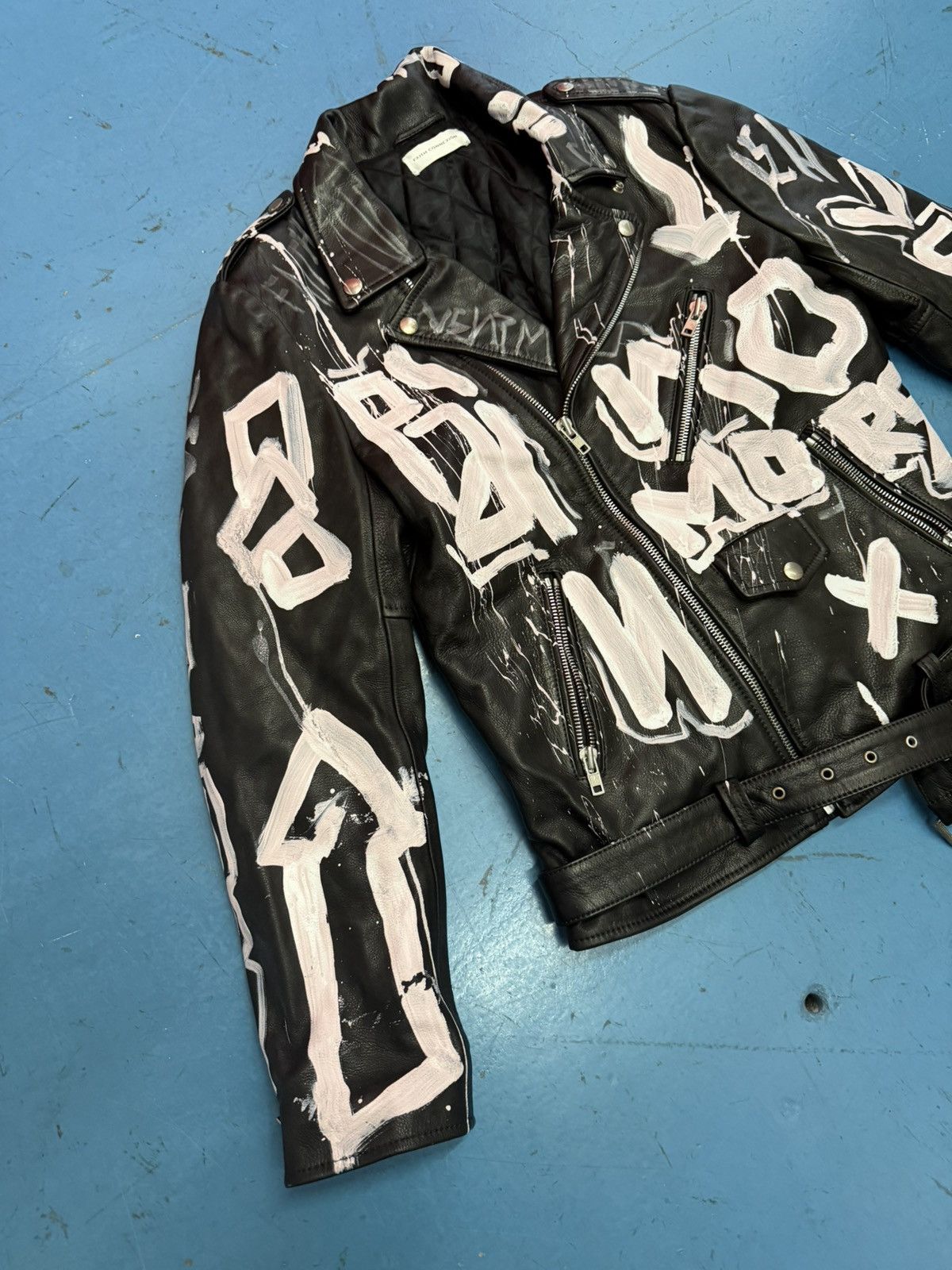 Faith Connexion FAITH CONNEXION GRAFFITI BIKER JACKET Size US L / EU 52-54 / 3 - 1 Thumbnail