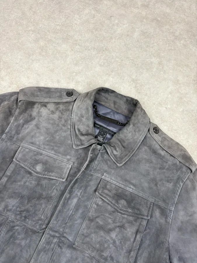 Marc Jacobs Marc Jacobs Grey Suede Leather Premium Jacket Size US M / EU 48-50 / 2 - 4 Thumbnail