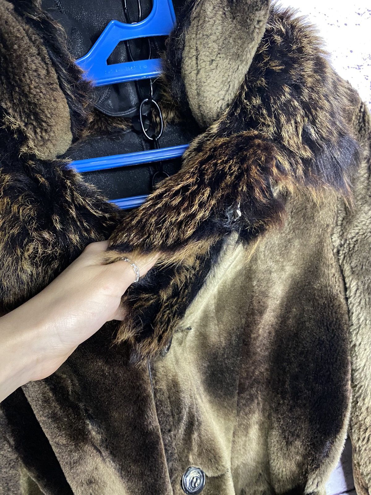 Other women's natural fur coat double-sided with belt vintage Size S / US 4 / IT 40 - 19 Thumbnail