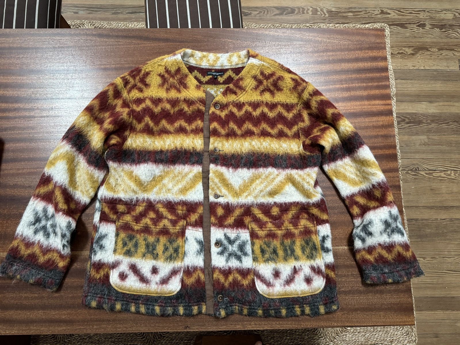 Engineered Garments Engineered Garments Fair Isle Mohair Button Cardigan Size US S / EU 44-46 / 1 - 8 Thumbnail