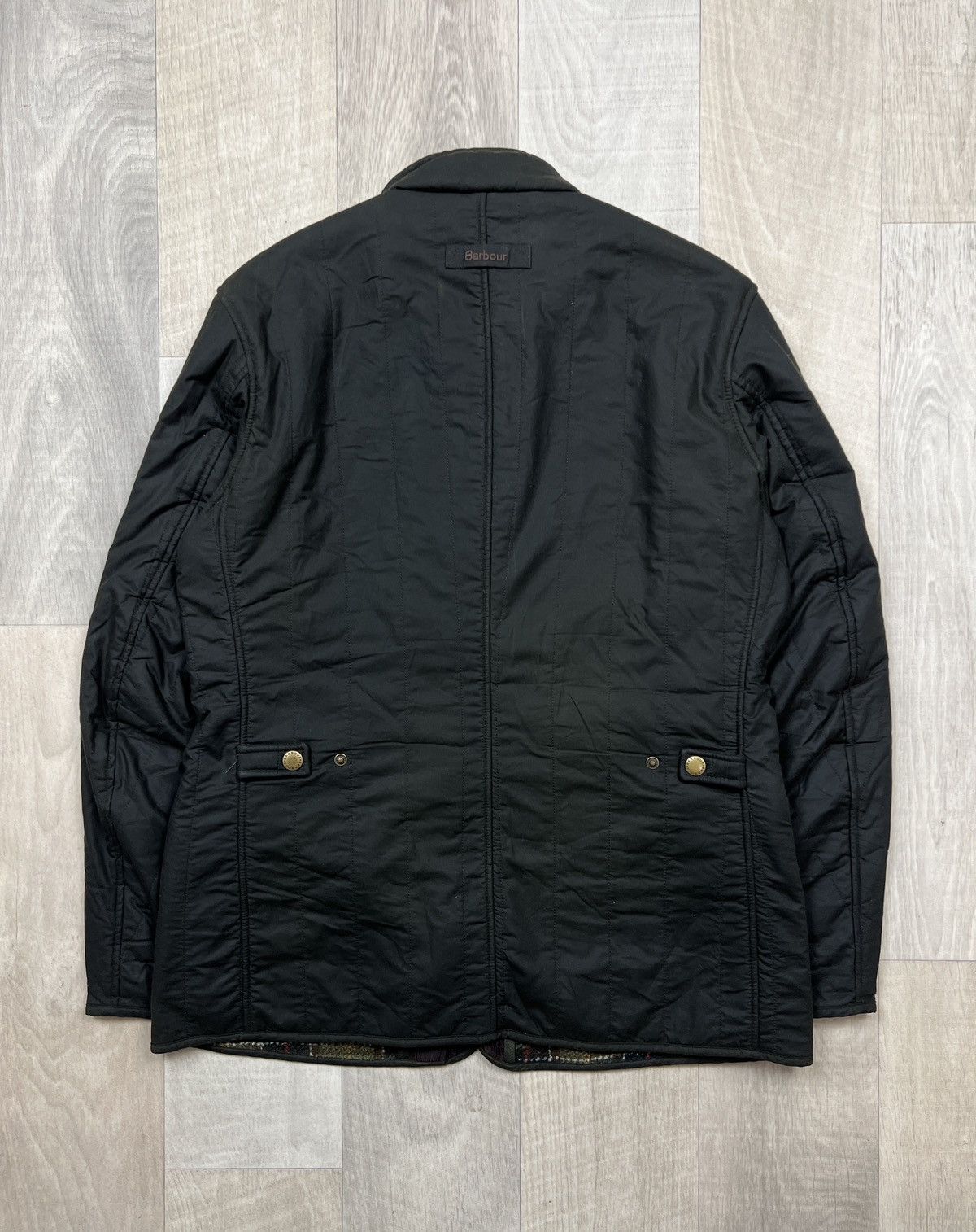 Barbour Barbour Edderton Quilted Waxed Jacket (Y0286) Size US L / EU 52-54 / 3 - 14 Thumbnail