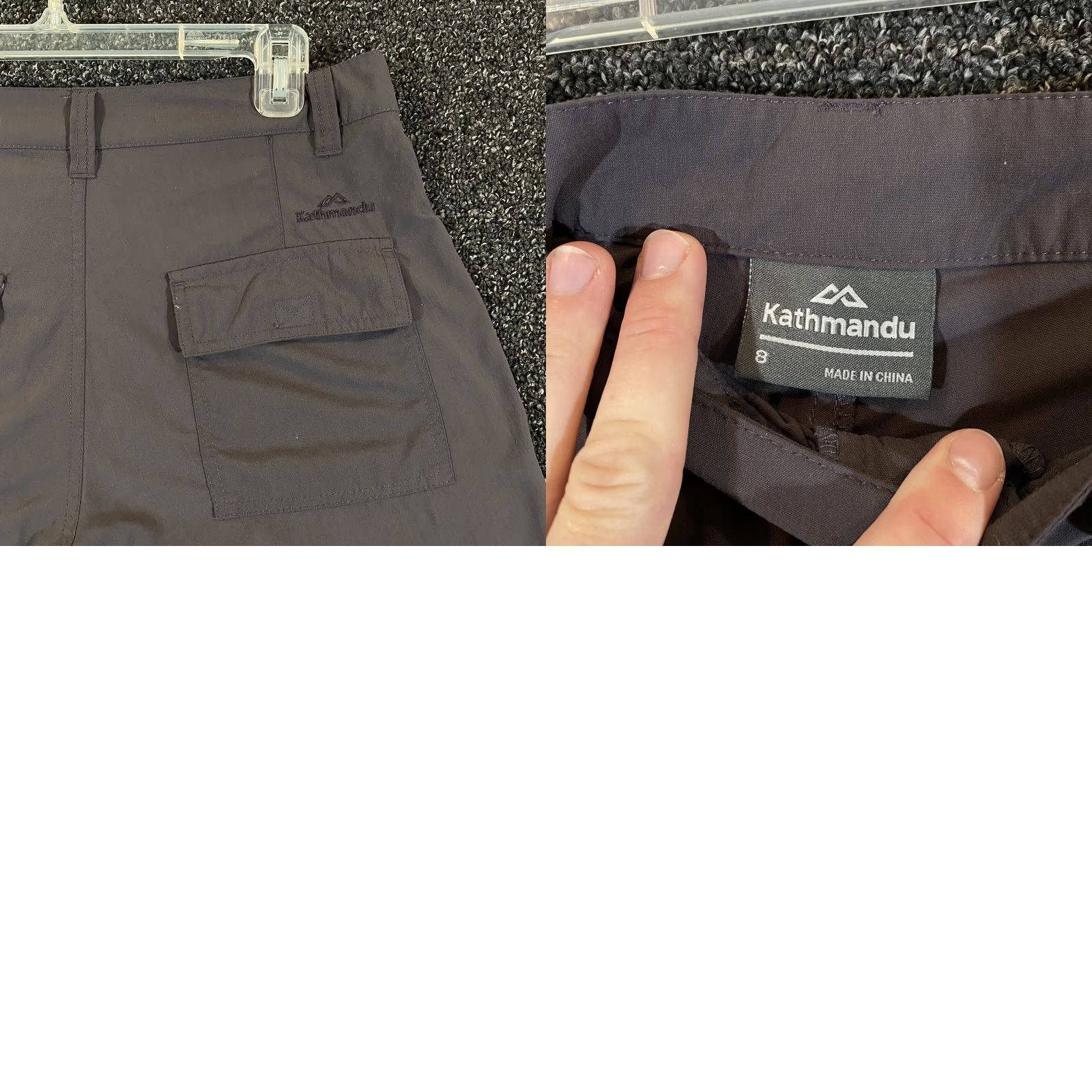 Kathmandu Kathmandu Shorts Womens 8 Gray Cargo Chino Khaki 8” Inseam Hiking Outdoors Size 30" / US 8 / IT 44 - 8 Thumbnail