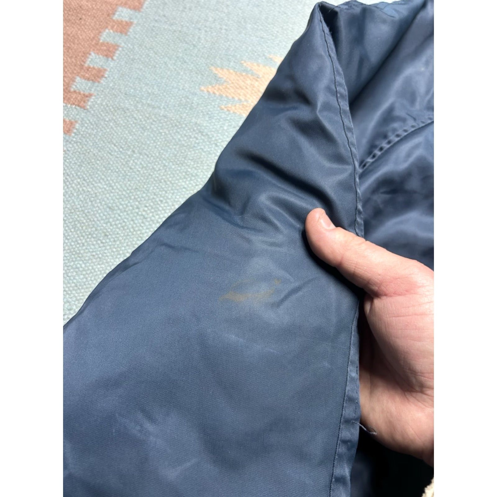 Sears VINTAGE Sears parka jacket N-3B style snorkel puffer coat blue XL tall Men Jacket Size US XL / EU 56 / 4 - 3 Thumbnail